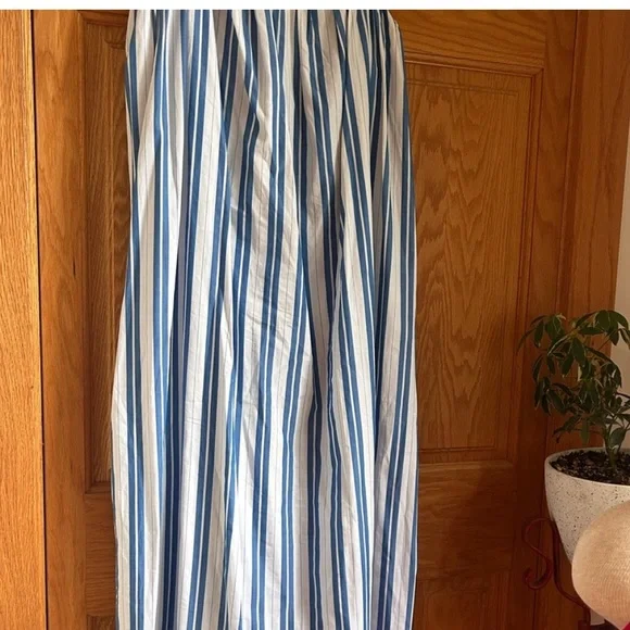 Ganni Blue and White Maxi Dress - Picture 5 of 10